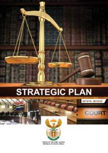 STRATEGIC PLAN OFFICE OF THE CHIEF JUSTICE REPUBLIC OF SOUTH AFRICA