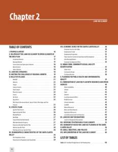 Chapter 2  LAND USE ELEMENT TABLE OF CONTENTS I. PURPOSE & INTENT . . . . . . . . . . . . . . . . . . . . . . . . . . . . . . . . . . . . . . . . . . 16