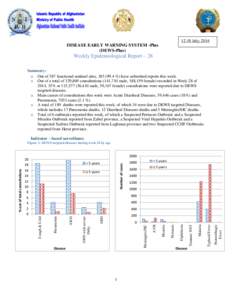 12-18 July, 2014  DISEASE EARLY WARNING SYSTEM -Plus (DEWS-Plus)  Weekly Epidemiological Report – 28