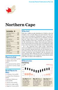 ©Lonely Planet Publications Pty Ltd  Northern Cape Why Go? The Upper KarooKimberley .....................436