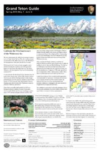 Grand Teton Guide  The official newspaper of Grand Teton National Park & John D. Rockefeller, Jr. Memorial Parkway