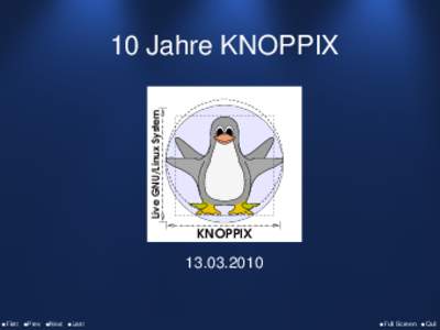 Live GNU/Linux System  10 Jahre KNOPPIX KNOPPIX