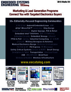 EMBEDDED SYSTEMS ENGINEERING 2015 Media Kit  powered by