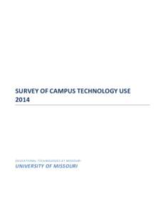 Microsoft Word - Mizzou Campus Tech Survey 2014 Condensed.docx