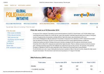 [removed]HOME Global Polio Eradication Initiative > Data and monitoring > Polio this week