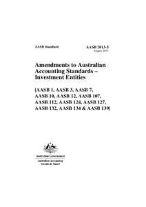 AASB Standard  AASB[removed]August[removed]Amendments to Australian