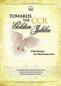   TOWARDS THE CCR GOLDEN JUBILEE