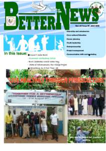 Vol. 07 Issue No, Internship and volunteerism -Cross-cultural Education -Career planning -Youth leadership -Entrepreneurship