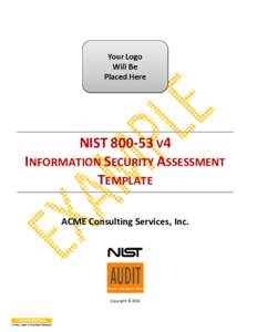 Microsoft Word - NISTRev 4 Information Security Assessment Template (v2016.1)