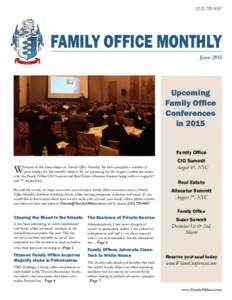 (FAMILY OFFICE MONTHLY June 2015