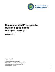 Established Practices for Human Space Flight Occupant Safety Version 1