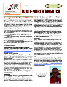 OctoberVolume 2, Issue 2 IUSTI-NORTH AMERICA Committee for Quality Assurance (NCQA). Surveys from 583