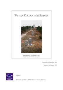 WUHAN COLOCATION SURVEY  Reports and results Surveyed on December 2003 Reported on January 2005