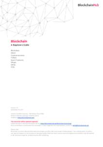 Blockchain  A​ ​Beginners​ ​Guide     Blockchain  Web3  Cryptoeconomics 
