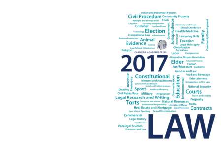 2017 law catalog cover final:00 PM Page 1  Statutory Interpretation Conflict of Laws  Election