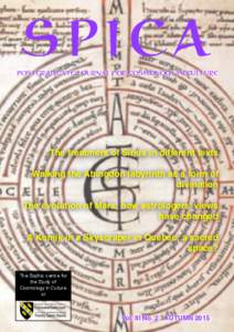 S PI C A  POSTGRADUATE JOURNAL FOR COSMOLOGY IN CULTURE The treatment of Sirius in different texts Walking the Abingdon labyrinth as a form of
