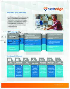 Integrated Device Monitoring AssistEdge Integrated Device Monitoring (IDM) is a robust, non-intrusive product that monitors user’s device activity and application usage. It provides intelligent insights aimed to improv