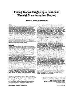 Fusing Ikonos Images by a Four-band Wavelet Transformation Method