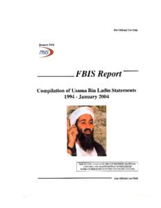 Compilation of Usama Bin Laden StatementsJanuary 2004