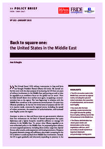 >> Policy Brief ISSN: Nº 192 - januaryBack to square one: