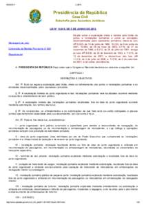 L12815 Presidência da República Casa Civil