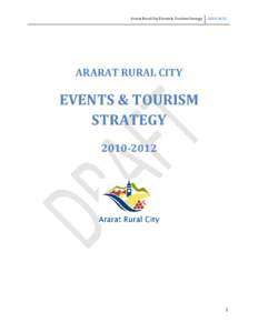 Ararat Rural City Events & Tourism StrategyARARAT RURAL CITY
