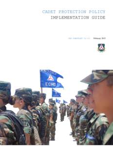 CADET PROTECTION POLICY IMPLEMENTATION GUIDE CAP PAMPHLETFebruary 2015