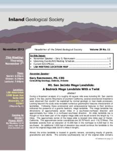 Geotechnical engineering / Peninsular Ranges / Environmental soil science / Landslide / San Andreas Fault / Engineering geology / San Jacinto Fault Zone / Groundwater / Engineering geologist / San Jacinto Mountains