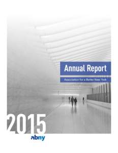Annual Report Association for a Better New York 2015  Photo Credit: Architectural Record