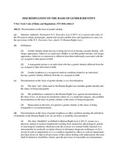 9 New York Code of Rules and Regulations (NYCRR) §466