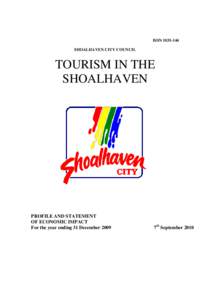 Microsoft Word - Shoalhaven - Economic Impact of Tourism Year Ended 31 Dec 2009.docx