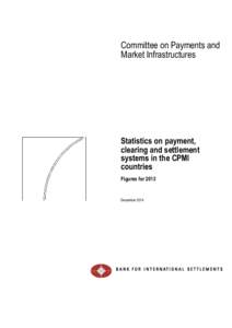 Committee on Payments and Market Infrastructures Statistics on payment, clearing and settlement systems in the CPMI