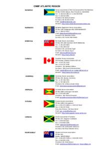 CNMF ATLANTIC REGION BAHAMAS Nurses Association of the Commonwealth of the Bahamas PO Box N 1691 Nassau, New Providence, BAHAMAS Tel: +or +