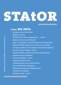 STAtOR THEMA BIG DATA  De Opkomst van de Data Scientist
