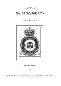 A HISTORY OF  No. 68 SQUADRON