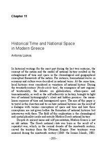 Chapter 11  Historical Time and National Space