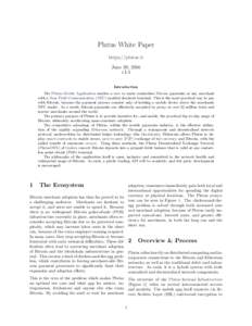 Plutus White Paper https://plutus.it June 30, 2016 v1.1 Introduction The Plutus Mobile Application enables a user to make contactless Bitcoin payments at any merchant
