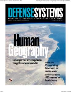 Defense Systems, October and Novemberof 4 http://digital.defensesystems.com/global/print.asp?path=/djvu/1105Medi...