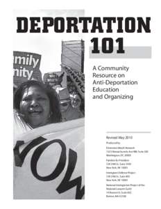 DEPORTATION 101 A Community Resource on Anti-Deportation Education