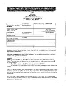 JISC 10:00 a.m. April 4, 2012 Judicial Information Division 2905 Rodeo Park Dr. East Bldg. #5 Santa Fe, New Mexico