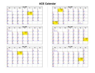 ACE Calendar Jan-1997 Mon Tue 1