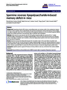 Spermine reverses lipopolysaccharide-induced memory deficit in mice