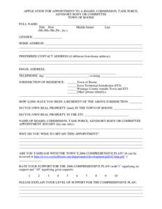 Microsoft Word - appointment application form