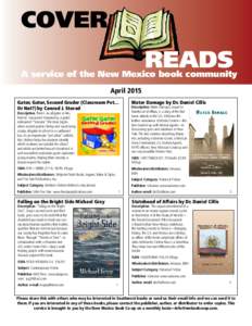 COVER READS A service of the New Mexico book community April 2015 Gator, Gator, Second Grader (Classroom Pet…