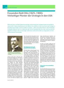 184  Klassiker der Urologie Fessenden Nott Otis (1825–1900): Vielseitiger Pionier der Urologie in den USA