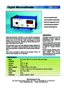 Digital Microvoltmeter  DMV-001 l