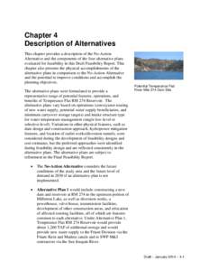 Chapter 4 - Description of Alternatives