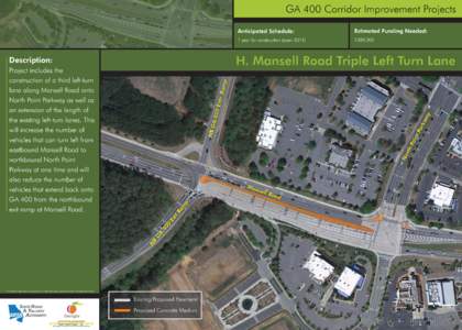 H. Mansell Road Triple Left Turn Lane (GA 400 to North Point Parkway).ai