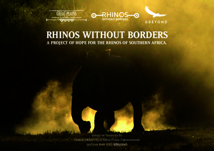 Black Rhinoceros / White Rhinoceros / Botswana / Conservation biology / Hunting / Endangered species / International Rhino Foundation / Solio Ranch / Fauna of Africa / Rhinoceroses / Wildlife of Botswana