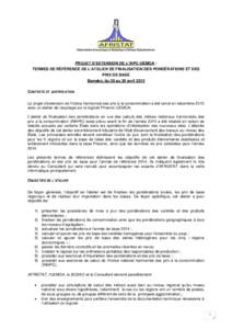 PROJET D’EXTENSION DE L’IHPC-UEMOA : TERMES DE RÉFÉRENCE DE L’ATELIER DE FINALISATION DES PONDÉRATIONS ET DES PRIX DE BASE Bamako, du 28 au 30 avril 2015 CONTEXTE ET JUSTIFICATION Le projet d’extension de l’